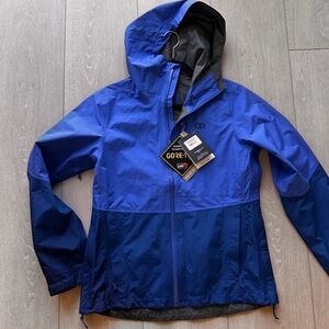 OUTDOOR RESEARCH WOMEN'S ASPIRE II GORE-TEX JACKET Blue Large Rain Shell